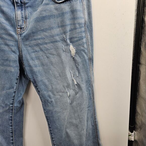 Lane Bryant Jeans Womens Plus Size 20 Relax Straight Wide Leg Distressed Stretch - Picture 7 of 8